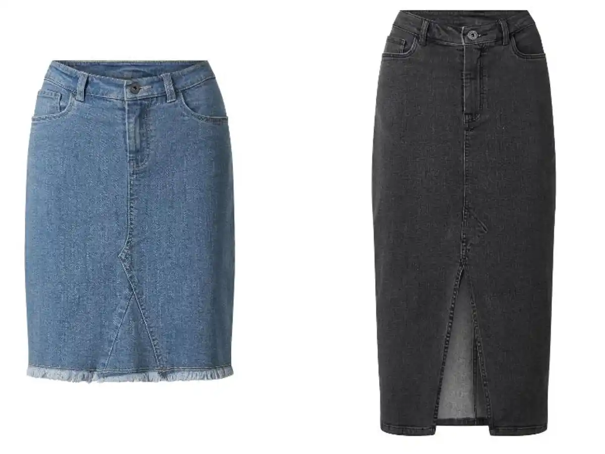 Bild 1 von esmara® Damen Jeansrock, im 5-Pocket-Style