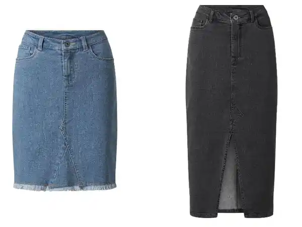 Bild 1 von esmara® Damen Jeansrock, im 5-Pocket-Style