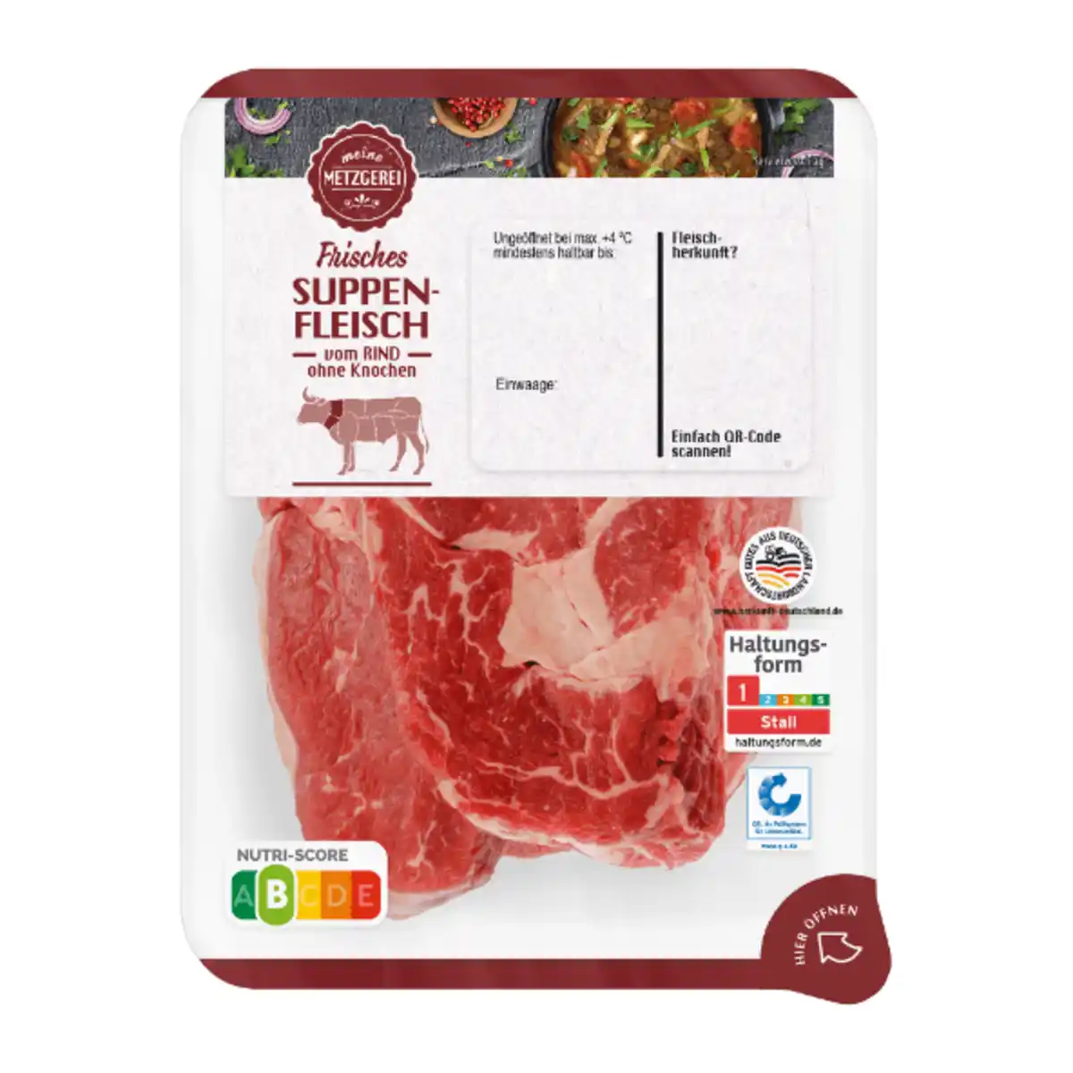 Bild 2 von MEINE METZGEREI Suppenfleisch 500g