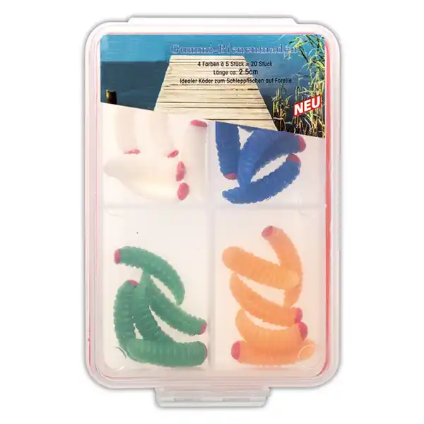 Bild 2 von AllGear Fishing Gummi-Bienenmaden 20tlg.
