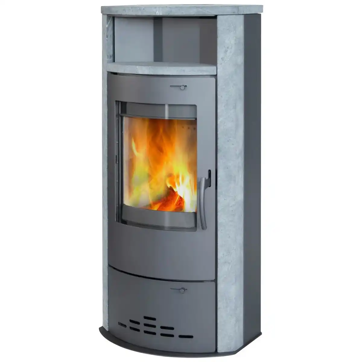 Bild 2 von THERMIA Kaminofen »Dortmund«, grau, Naturstein, 7 kW, Dauerbrand geeignet