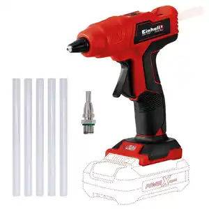 EINHELL Akku-Heißklebepistole, ohne Akku, rot