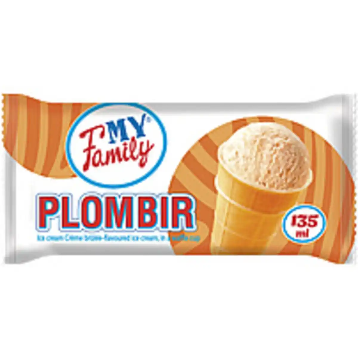 Bild 1 von "MY FAMILY" Eiscreme mit Crème brulée-Geschmack im Waffelbec...
