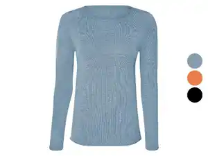 esmara® Damen Feinstrick-Pullover, körpernah geschnitten