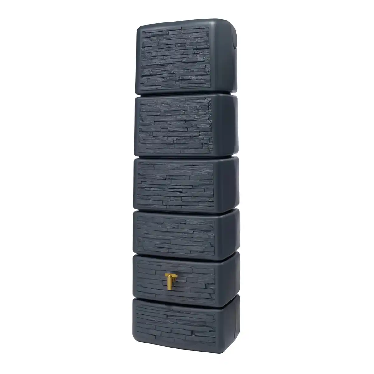 Bild 2 von 4rain Zisterne Slim Stone Decor Regentonne Grau 330 l