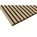 Bild 3 von Akustikpaneel Wandverkleidung Smart Eiche Schwarz MDF auf Akustikfilz 240 cm