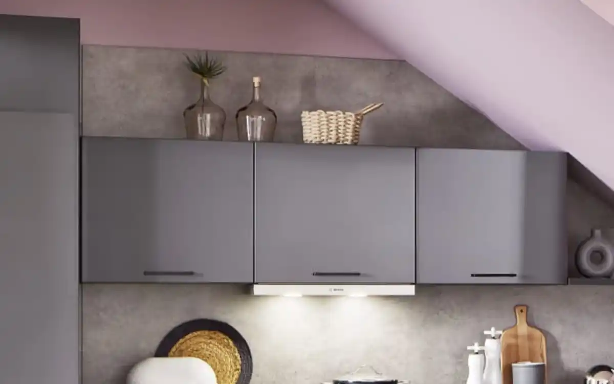 Bild 2 von Impressa - Einbauküche Perfect Brillant, perlgrau, inkl. Miele Elektrogeräte