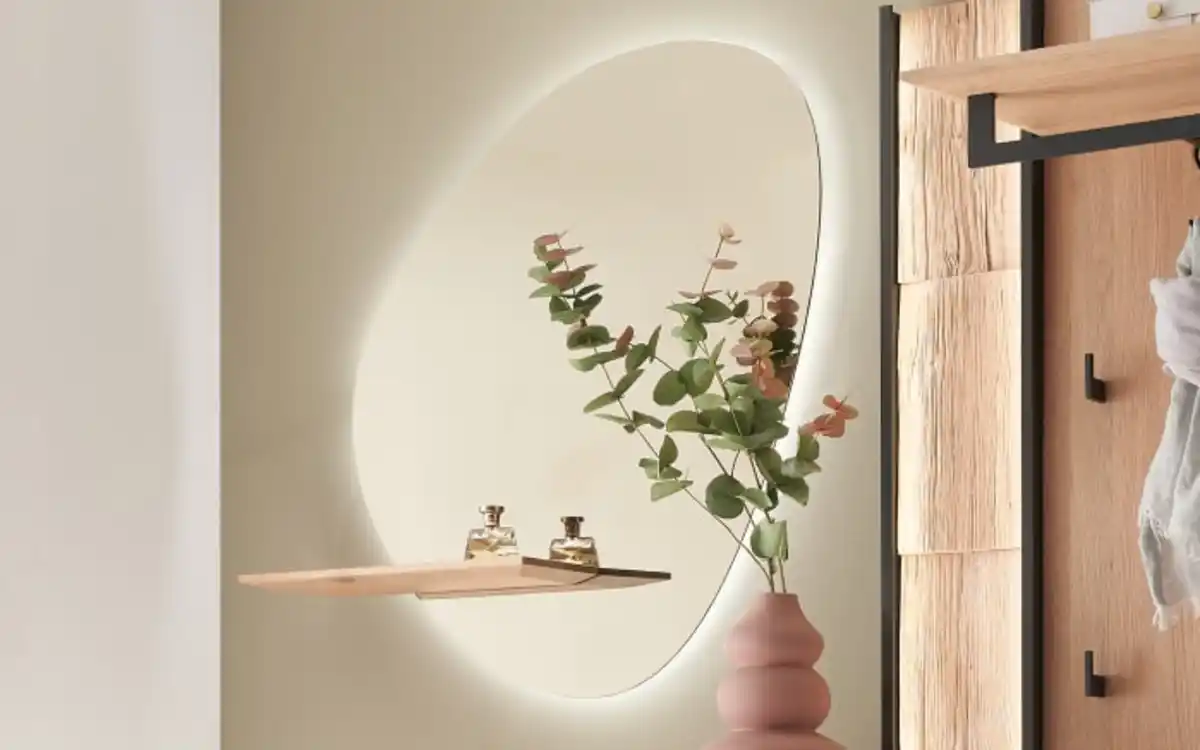 Bild 1 von Hartmann - Wandspiegel Salvo, holz/klar, inkl. Beleuchtung