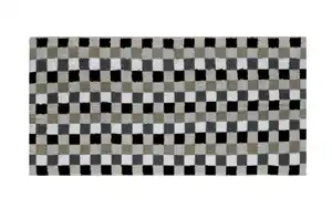 Handtuch Lifestyle Karo, kiesel, 50 x 100 cm