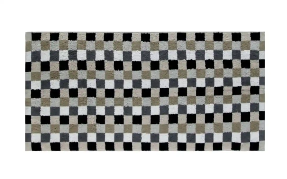 Bild 1 von Handtuch Lifestyle Karo, kiesel, 50 x 100 cm