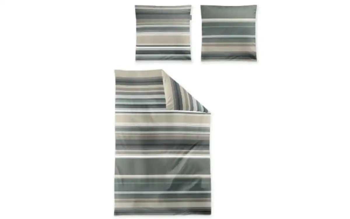 Bild 2 von Bettwäsche Wave, salbei, 135 x 200 cm