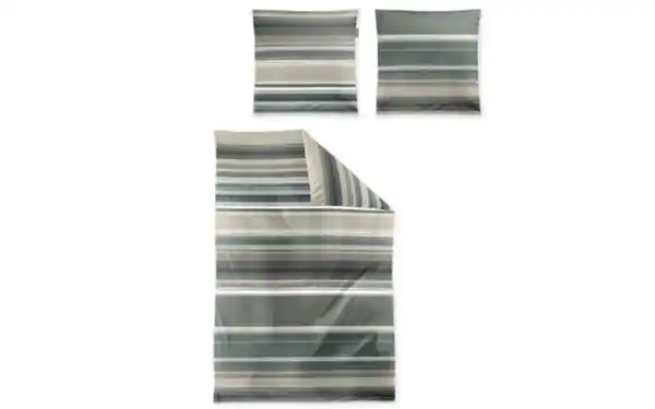 Bild 2 von Bettwäsche Wave, salbei, 135 x 200 cm