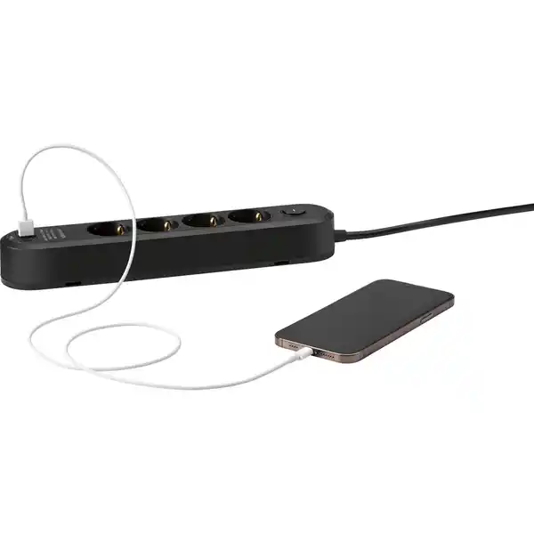 Bild 3 von Steckdosenleiste 4-fach USB Ein-Aus-Schalter