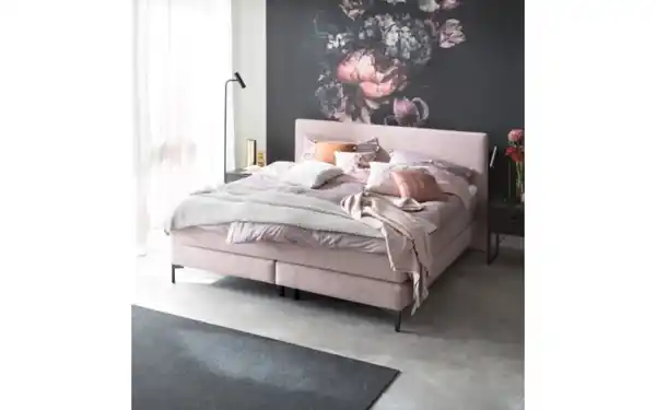 Bild 2 von Schöner Wohnen Kollektion - Boxspringbett Vita, rosa, H2/H3, 180 x 200 cm