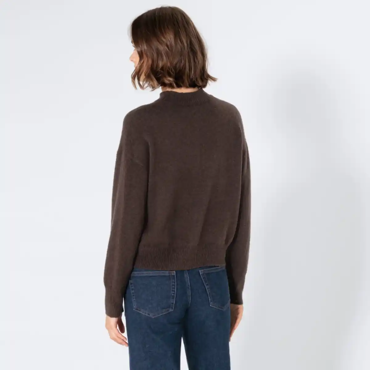 Bild 4 von Damen-Strickpullover mit hohem Kragen