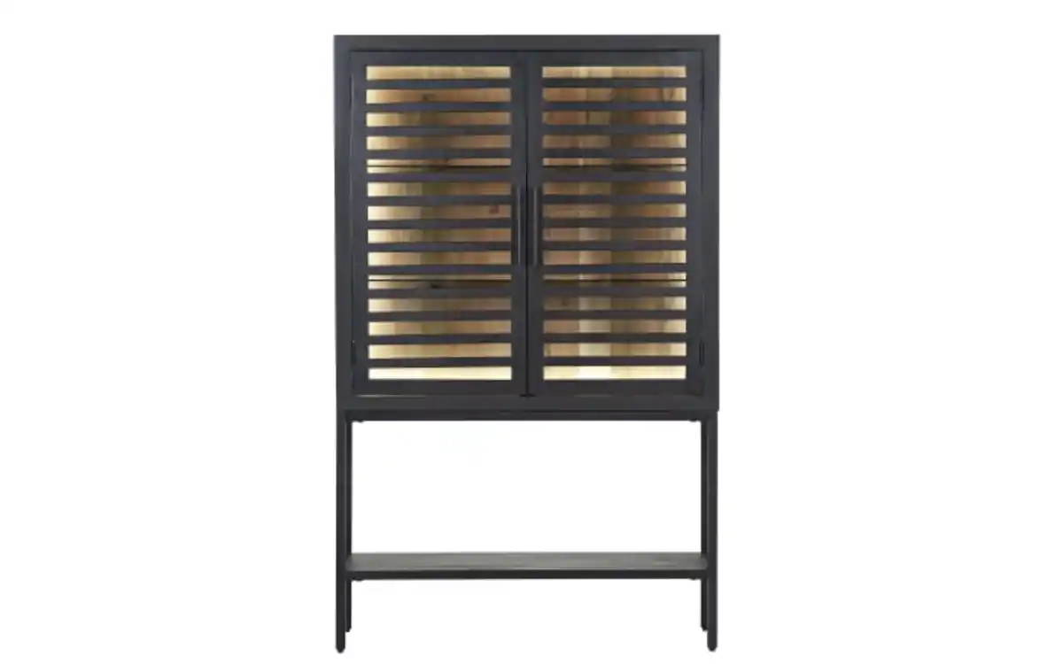 Bild 4 von Gutmann Factory - Vitrine Showcase, Akazie/schwarz, inkl. LED-Beleuchtung