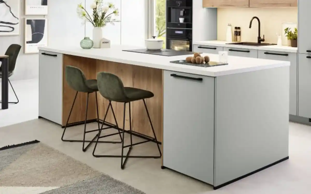 Bild 3 von Nobilia - Einbauküche Sunta, jade, inkl. Siemens Elektrogeräte