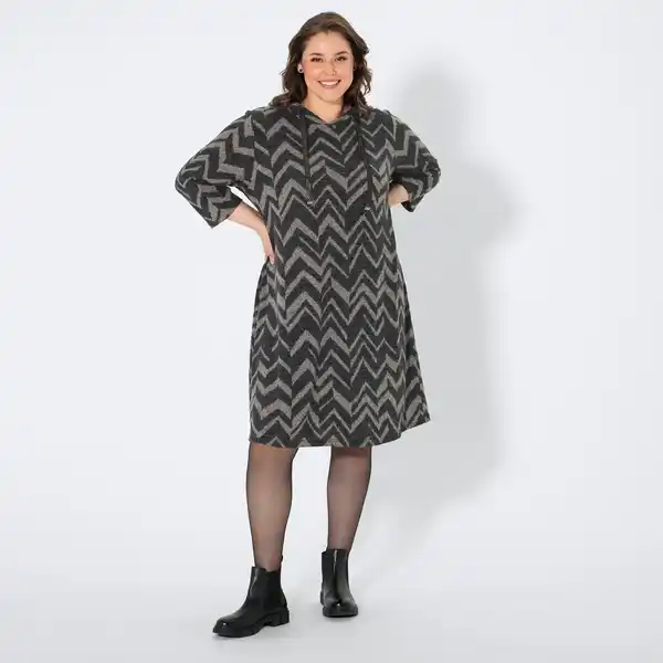 Bild 1 von Damen-Kleid mit Kapuze, große Größen