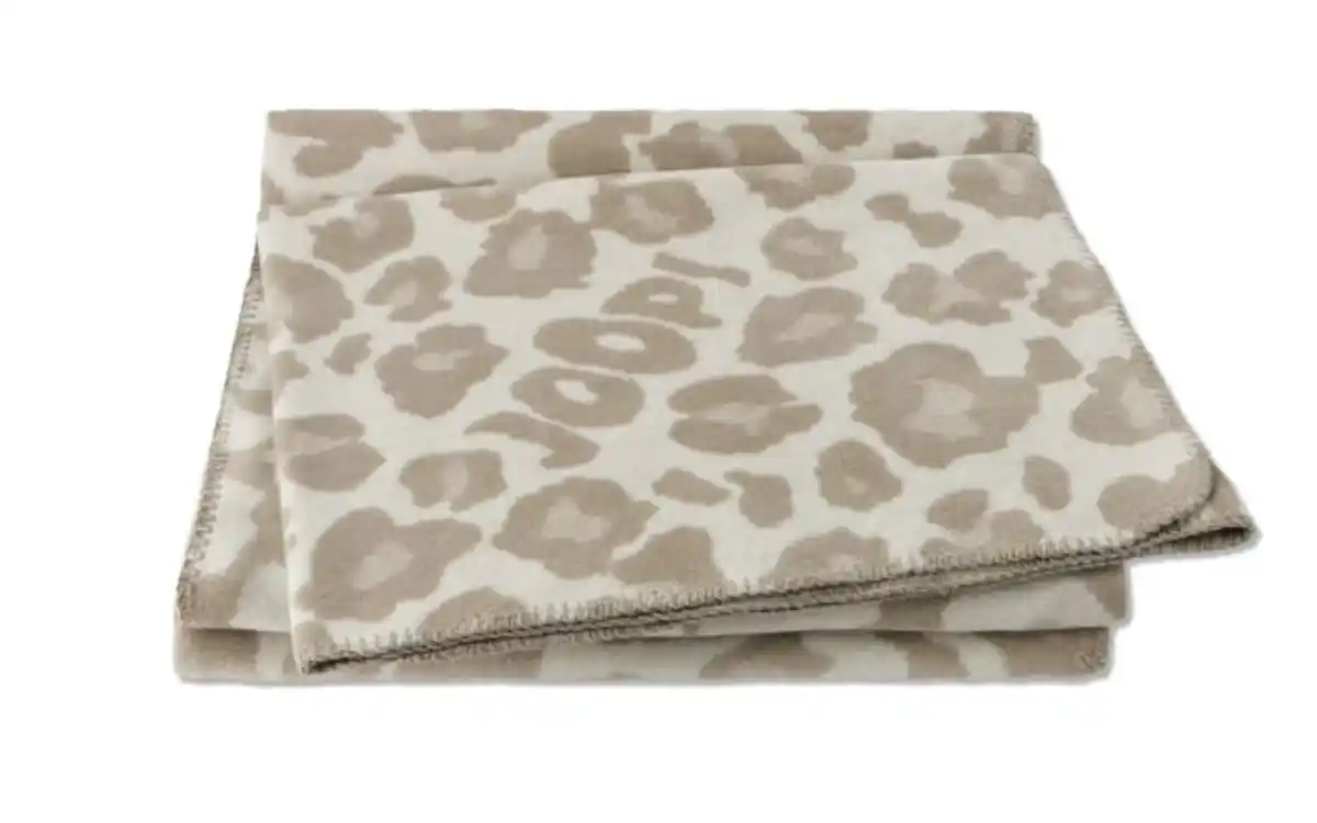 Bild 1 von Wohndecke Leo, creme/schwarz, 150 x 200 cm