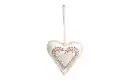 Bild 1 von Deko-Herz, beige/rot, 13 cm