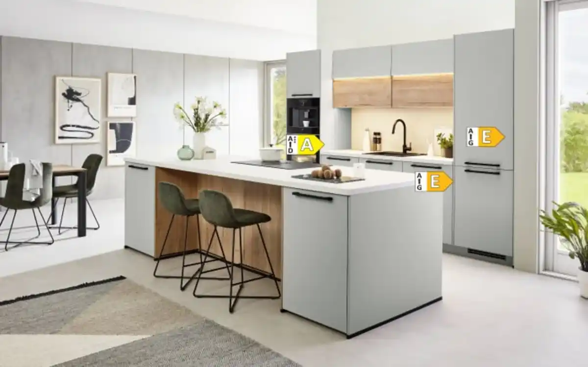 Bild 4 von Nobilia - Einbauküche Sunta, jade, inkl. Siemens Elektrogeräte