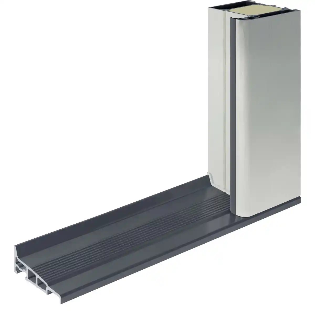 Bild 2 von EcoStar Haustür Isopro IP 780S 110 x 210 cm Anthrazit-Metallic Anschlag Rechts