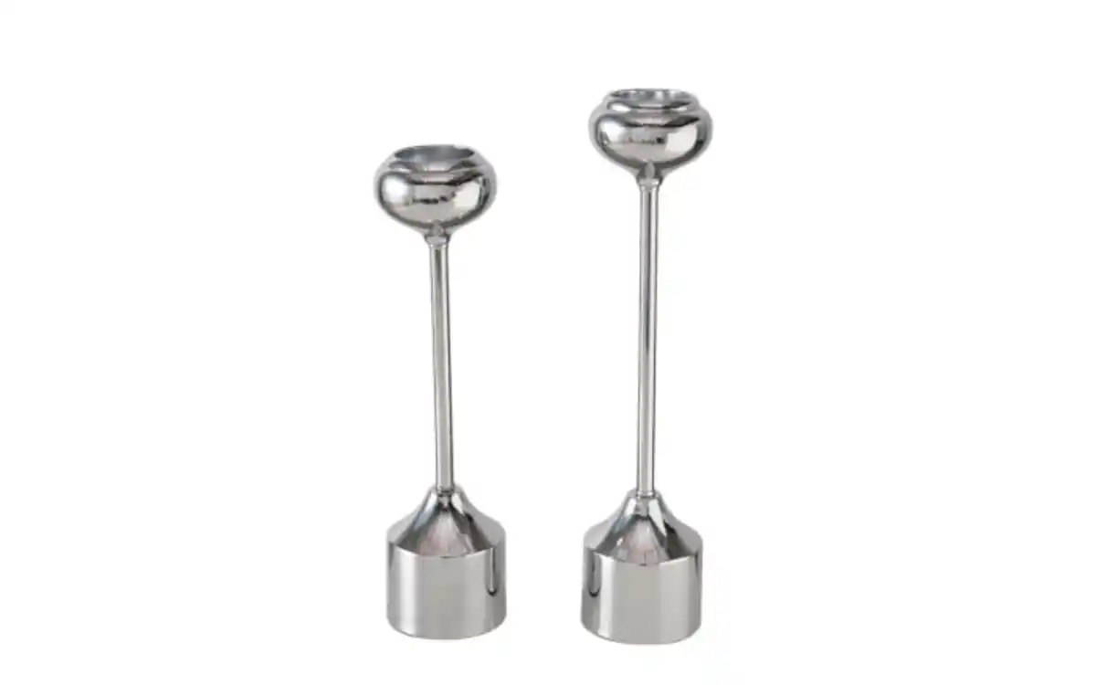 Bild 1 von Kerzenleuchterset Donus, silber, 2-teilig