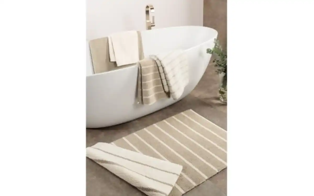 Bild 2 von Handtuch Balance Streifen, natur, 50 x 100 cm