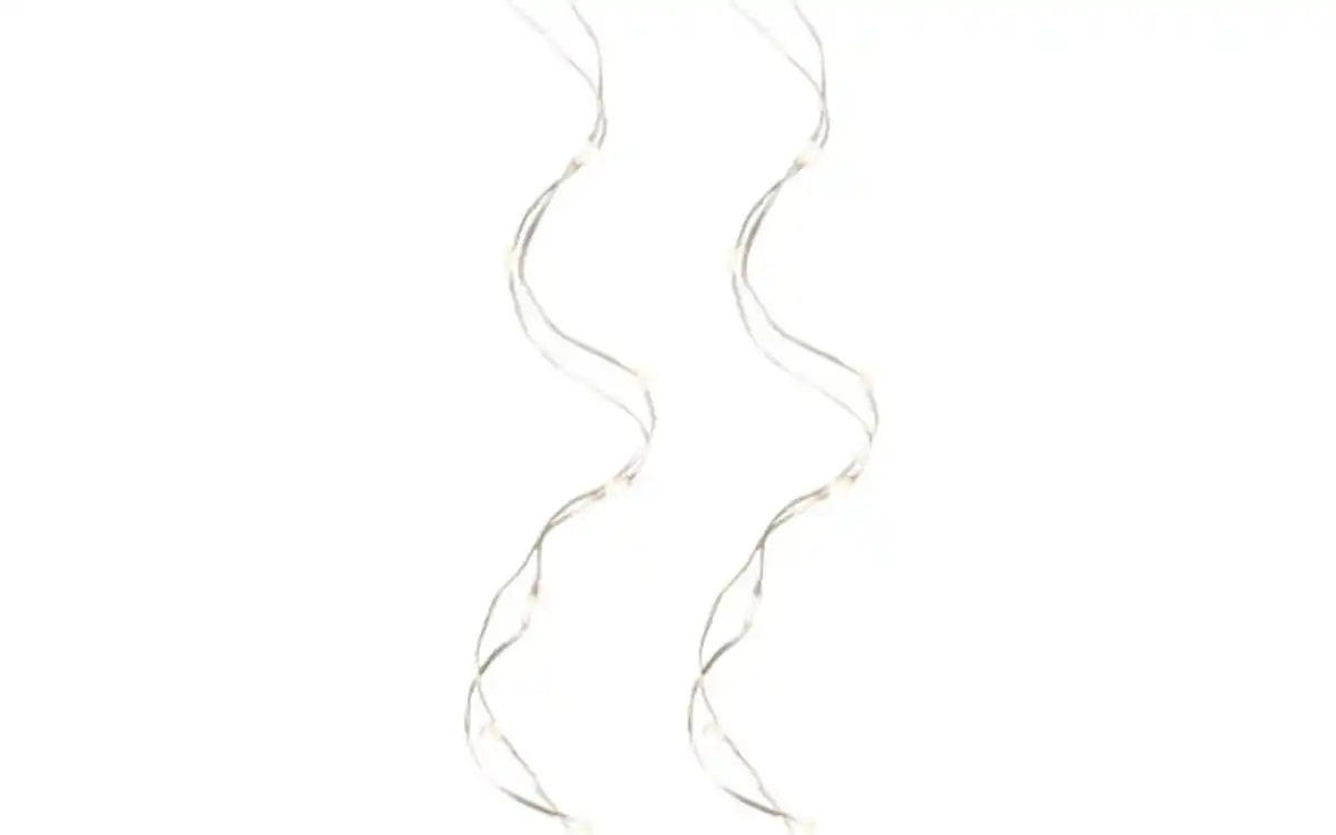 Bild 1 von LED Micro Silberdraht, silber/warmes weiss, 95 cm