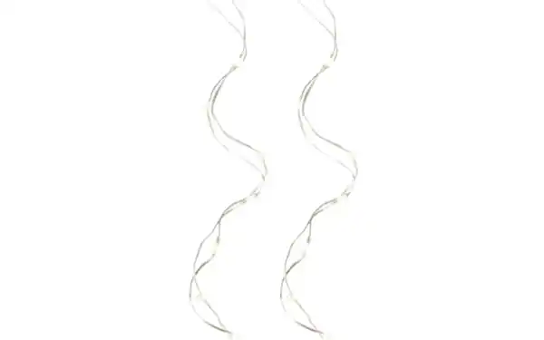 Bild 1 von LED Micro Silberdraht, silber/warmes weiss, 95 cm