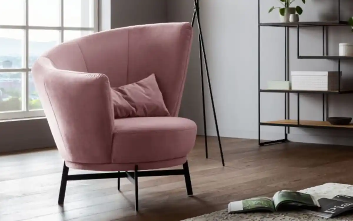 Bild 1 von Sessel MR Kleo, rosewood/schwarz, inkl. 360° Drehfunktion