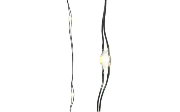 Bild 1 von LED Micro Silberdraht, silber/warmes weiss, 195 cm