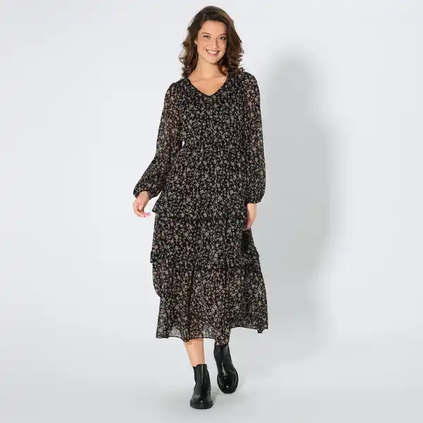 Bild 1 von Damen-Kleid mit V-Ausschnitt