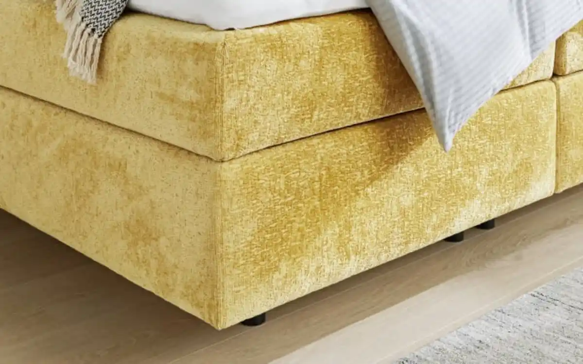 Bild 1 von Mondo - Boxspringbett Deluxe Edition, gelb, 180 x 200 cm, Härtegrad 2/3