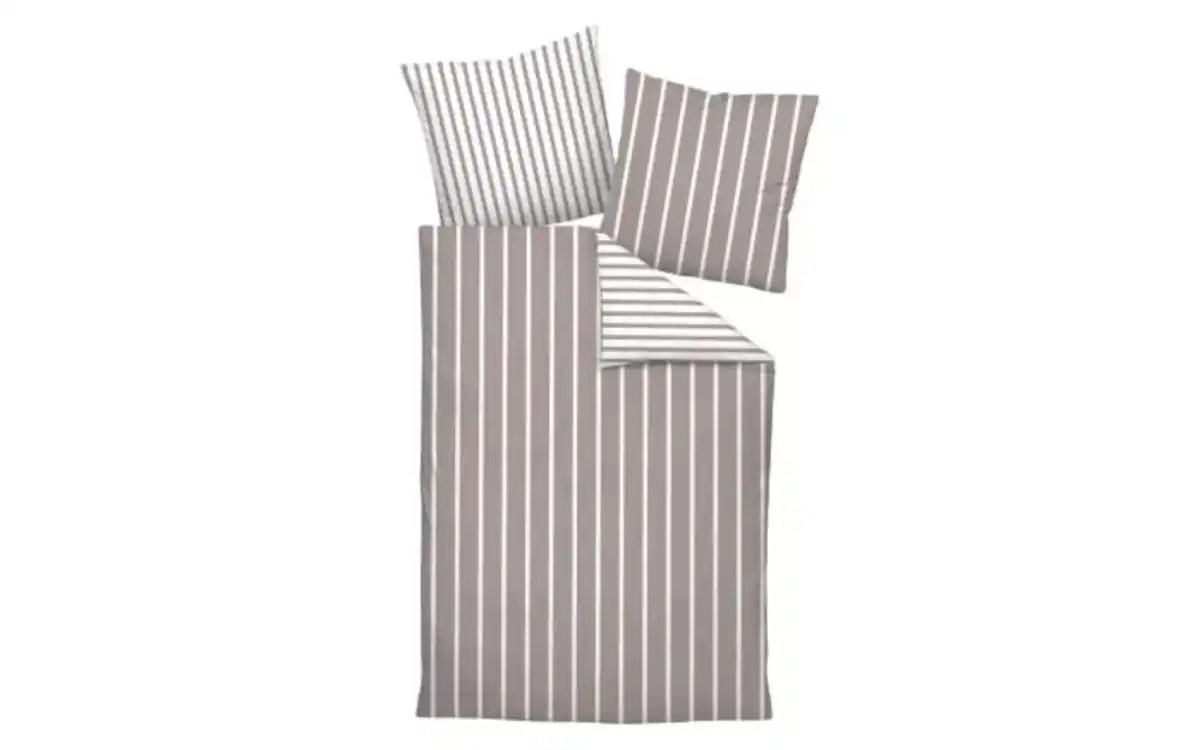 Bild 1 von Mako-Satin Wendebettwäsche modern classic, vulkan, 135 x 200 cm