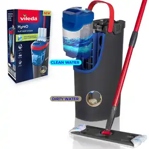 Vileda Bodenwischer-Set H2PrO Flat mit Zweitanksystem