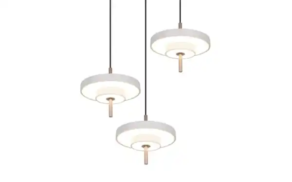 Bild 2 von LED-Pendelleuchte Keaton, grau/coffee, 5-flammig, inkl. Switchdimmer