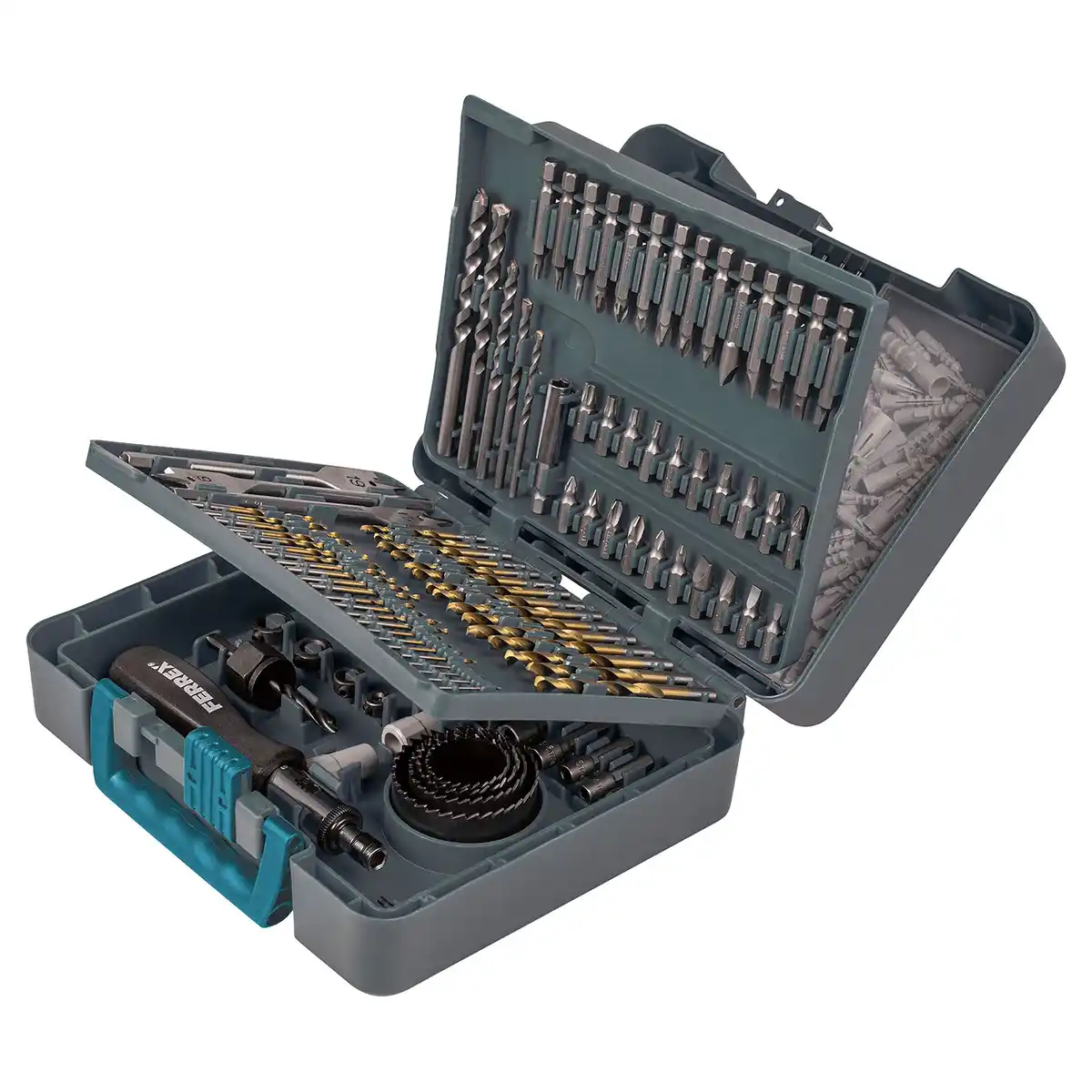 Bild 1 von FERREX Bohrer-/Bit-Set, 204-teilig