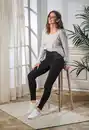 Bild 3 von IDEENWELT Damen Shapehose schwarz Gr. L