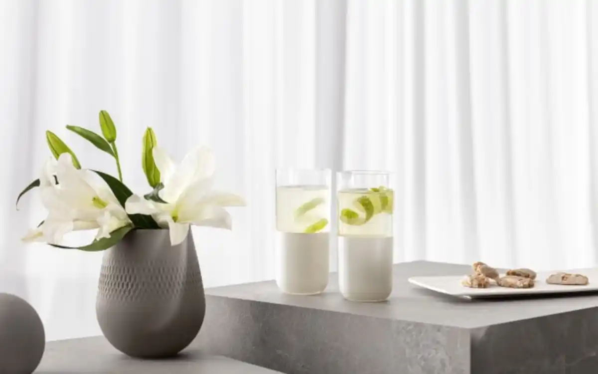 Bild 4 von Longdrinkgläser Set Manufacture Rock blanc, klar/weiß, 4-teilig