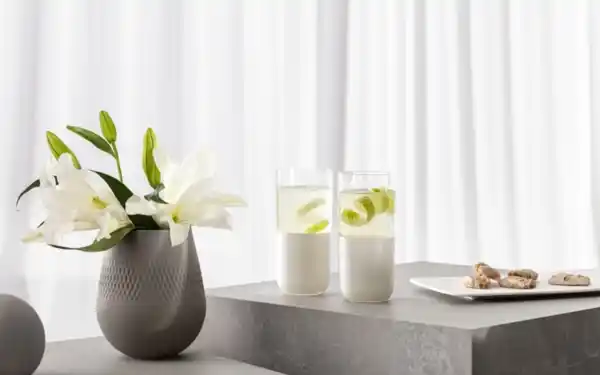 Bild 4 von Longdrinkgläser Set Manufacture Rock blanc, klar/weiß, 4-teilig