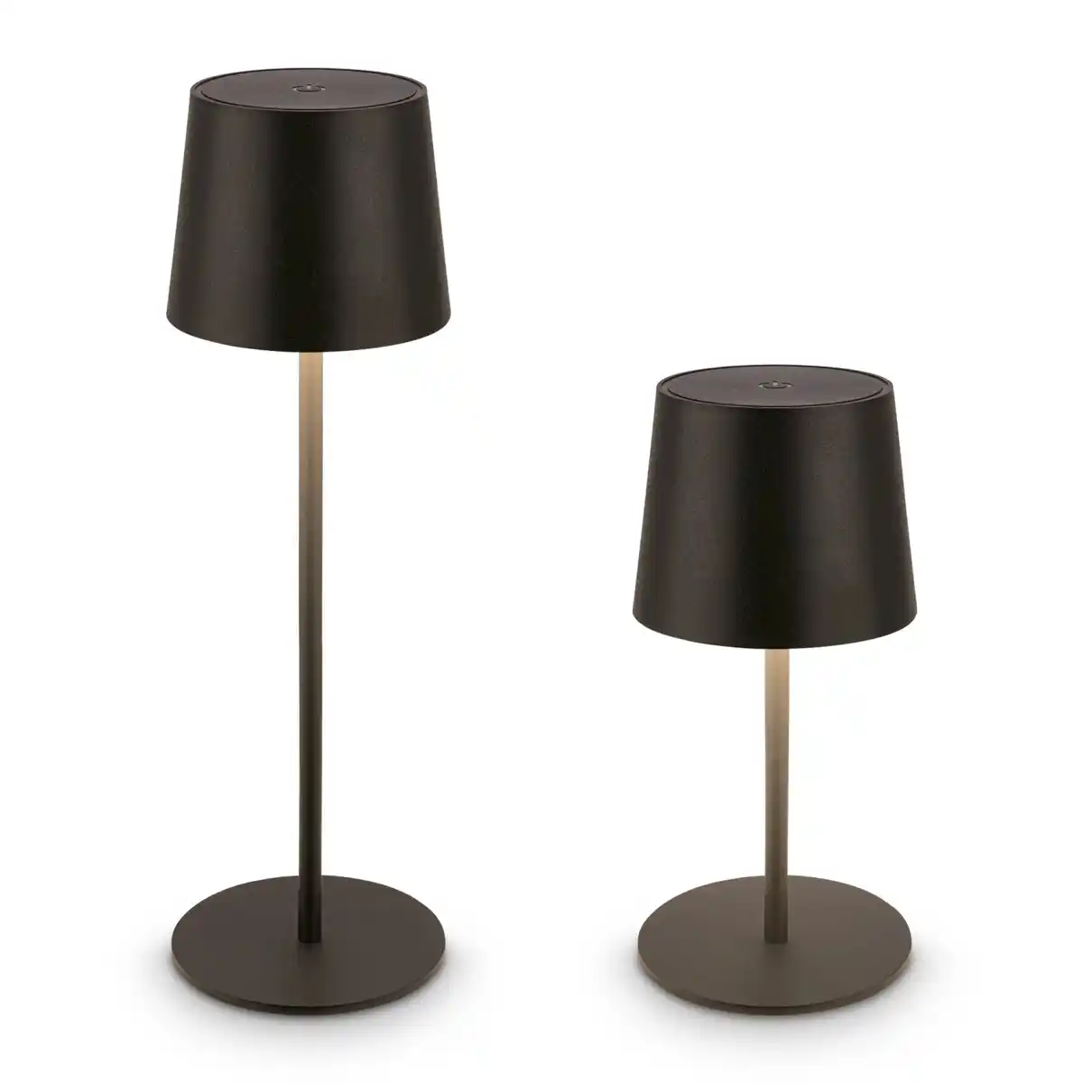 Bild 1 von Brilo Akku-LED-Tischleuchte Bota Schwarz Ø 11 cm