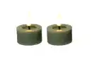 Bild 1 von 2er-Set LED-Teelicht, grün, 4,4 cm