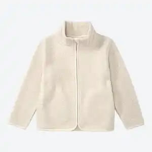 Kinder-Mädchen-Teddyjacke mit Seitentaschen