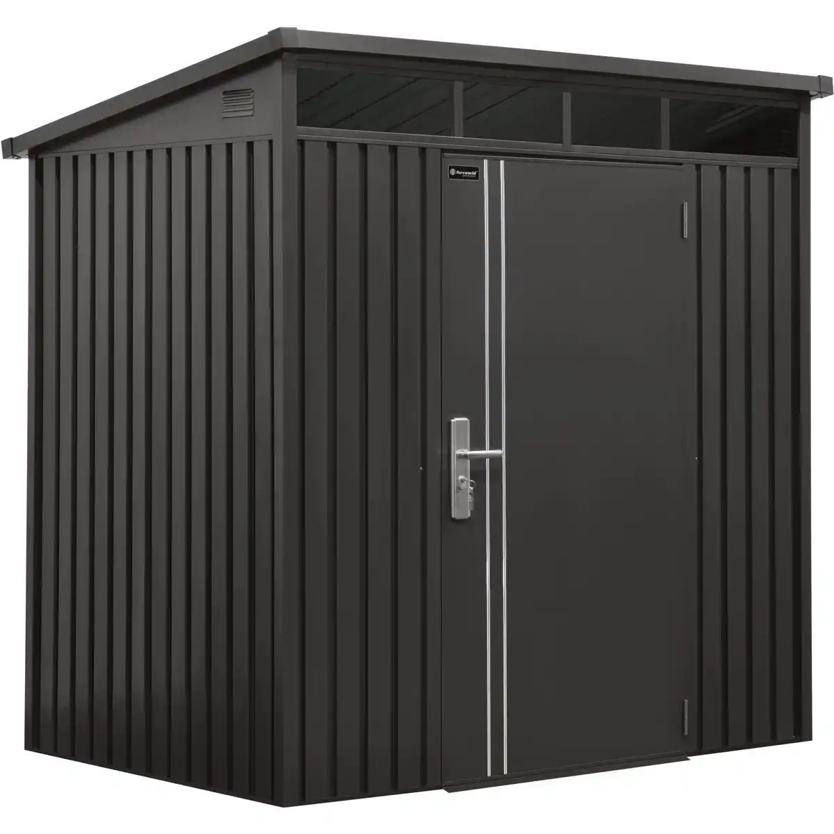 Bild 1 von Geräteschuppen Firstline Metall Pultdach Anthrazit 3,7 m²