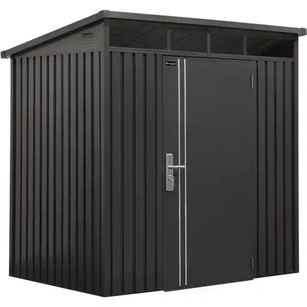 Bild 1 von Geräteschuppen Firstline Metall Pultdach Anthrazit 3,7 m²