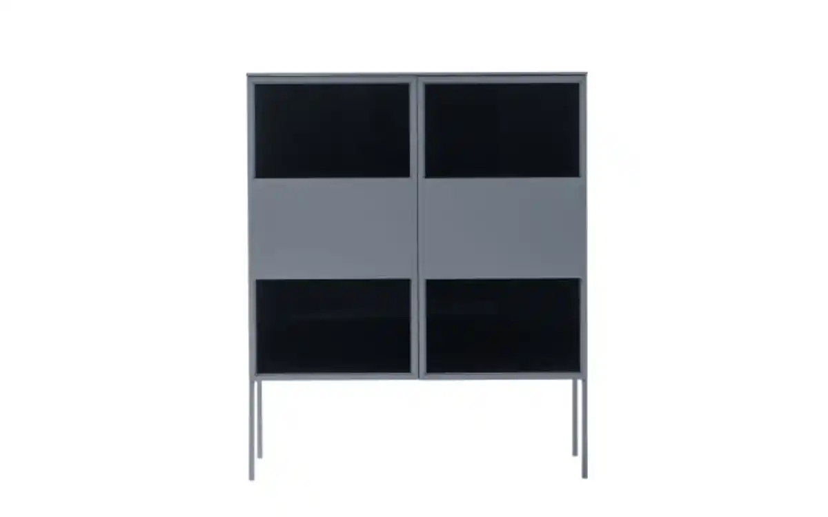 Bild 2 von Schöner Wohnen Kollektion - Vitrine Amaya, taubenblau, inkl. Push to Open Funktion