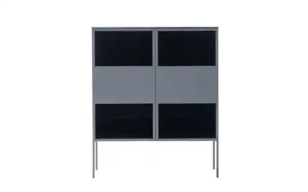 Bild 2 von Schöner Wohnen Kollektion - Vitrine Amaya, taubenblau, inkl. Push to Open Funktion