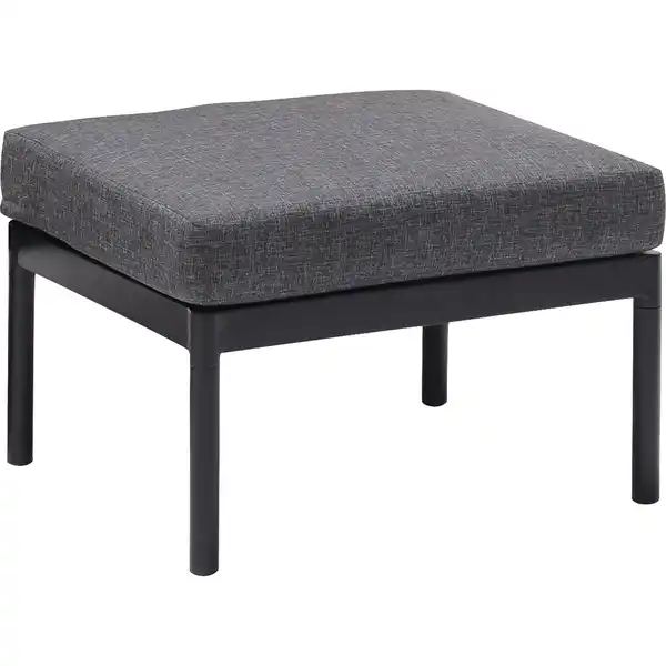Bild 2 von Lounge-Set Skipton 2-teilig mit Hocker Teakholz Schwarz-Anthrazit