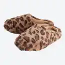 Bild 1 von Damen-Hausschuhe mit Leopardenmuster